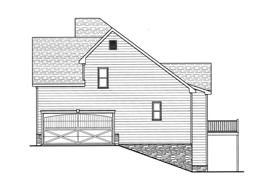 Right Elevation image of ORTEGA House Plan